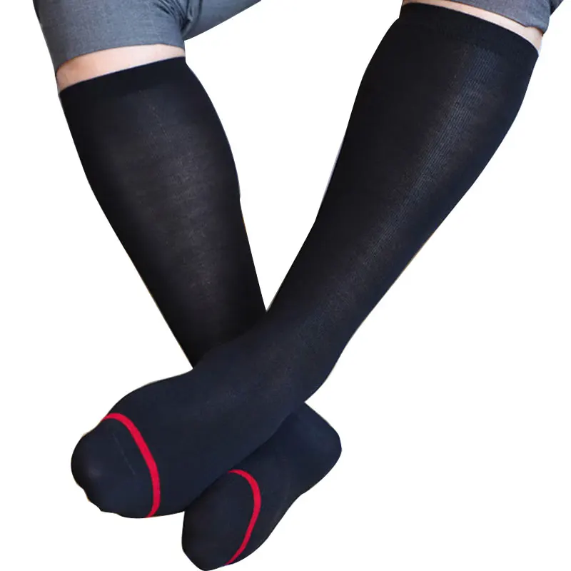 

Super Thin Silk Toe Sheer Calcetines Yellow Red Striped Black Socks Men Sexy Softy Breathable 1 Pair